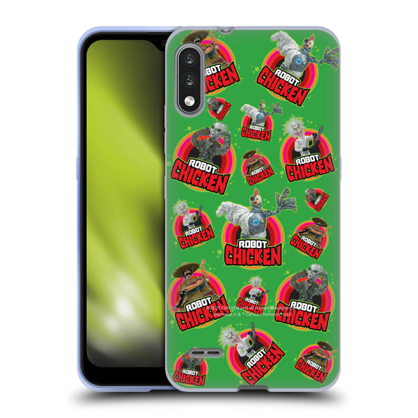 Robot Chicken Graphics Icons Soft Gel Case for LG K22