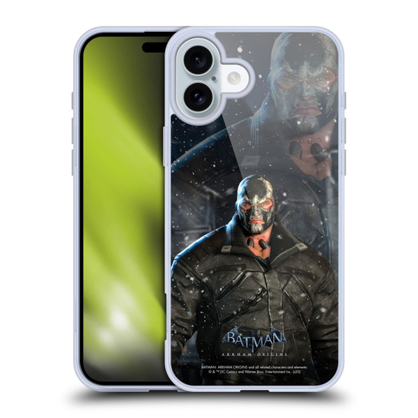 Batman Arkham Origins Characters Bane Soft Gel Case for Apple iPhone 16 Plus