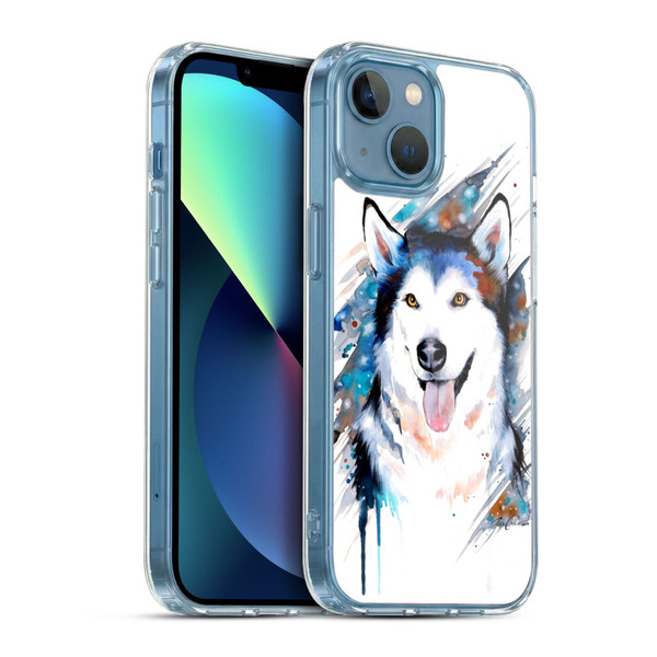 Pixie Cold Animals Husky Soft Gel Case for Apple iPhone 13 Mini & MagSafe