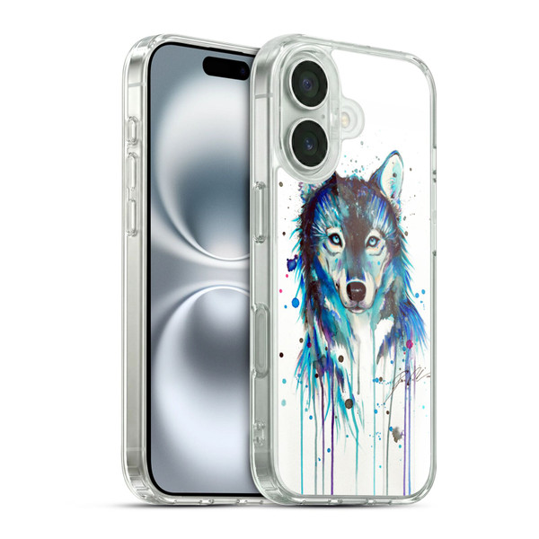 Pixie Cold Animals Ice Wolf Soft Gel Case for Apple iPhone 16 & MagSafe