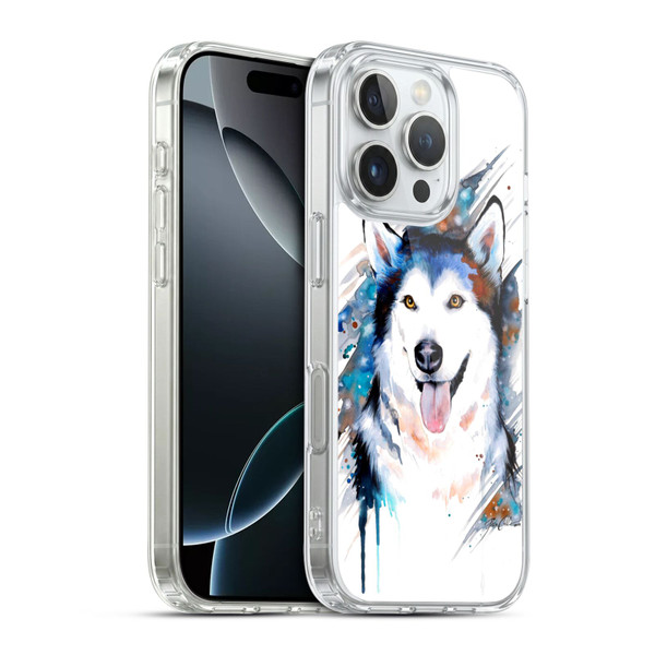 Pixie Cold Animals Husky Soft Gel Case for Apple iPhone 16 Pro & MagSafe