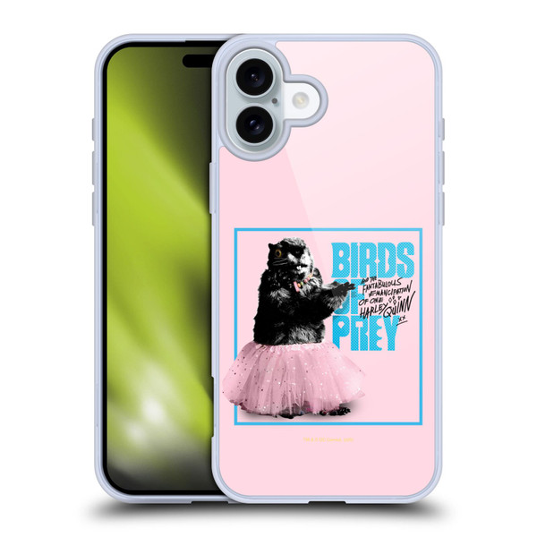 Birds of Prey DC Comics Graphics Squirrel Ballet Soft Gel Case for Apple iPhone 16 Plus