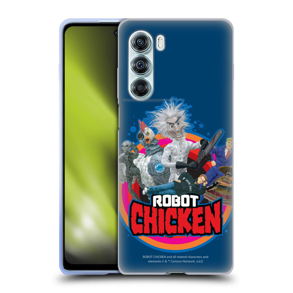 Robot Chicken Graphics Characters Soft Gel Case for Motorola Edge S30 / Moto G200 5G