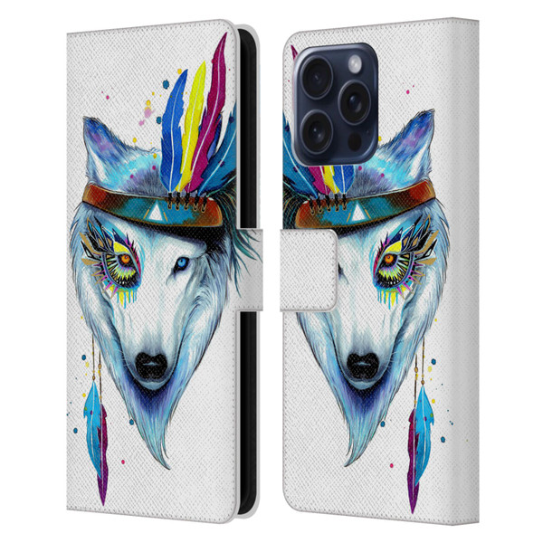 Pixie Cold Animals Warrior Leather Book Wallet Case Cover For Apple iPhone 16 Pro Max