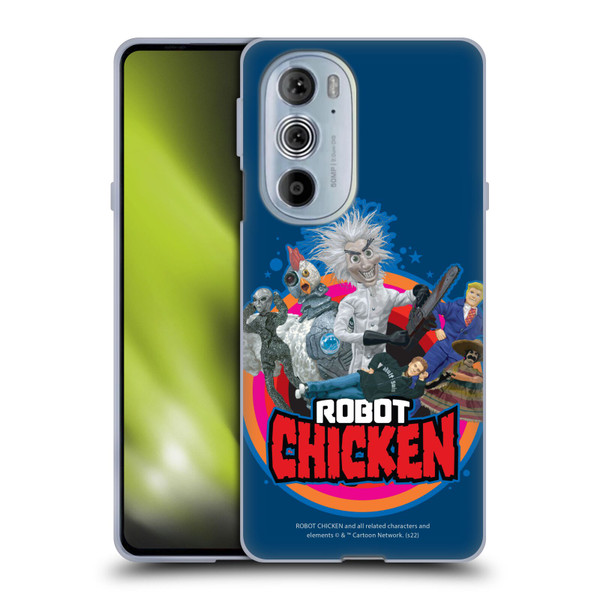 Robot Chicken Graphics Characters Soft Gel Case for Motorola Edge X30