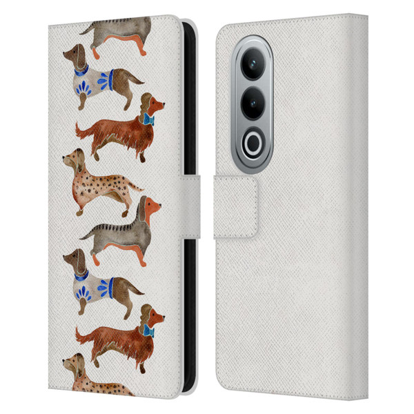 Cat Coquillette Animals Dachshunds Leather Book Wallet Case Cover For OPPO OnePlus Ace 3V 5G