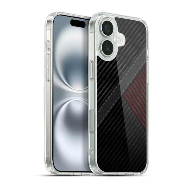 Alyn Spiller Carbon Fiber Stitch Soft Gel Case for Apple iPhone 16 Plus & MagSafe