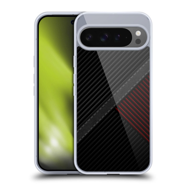 Alyn Spiller Carbon Fiber Stitch Soft Gel Case for Google Pixel 9 Pro XL