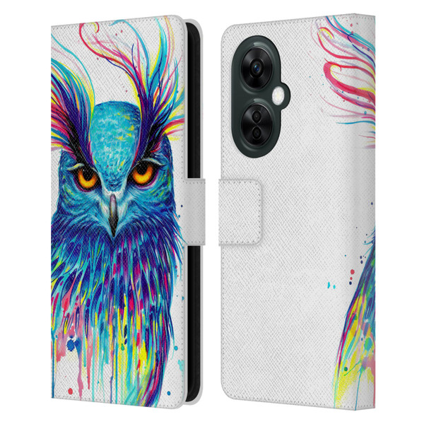 Pixie Cold Animals Into The Blue Leather Book Wallet Case Cover For OnePlus Nord CE 3 Lite 5G