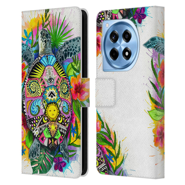 Pixie Cold Animals Turtle Life Leather Book Wallet Case Cover For OnePlus 12R