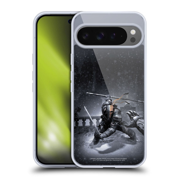 Batman Arkham Origins Key Art Deathstroke Soft Gel Case for Google Pixel 9 Pro XL