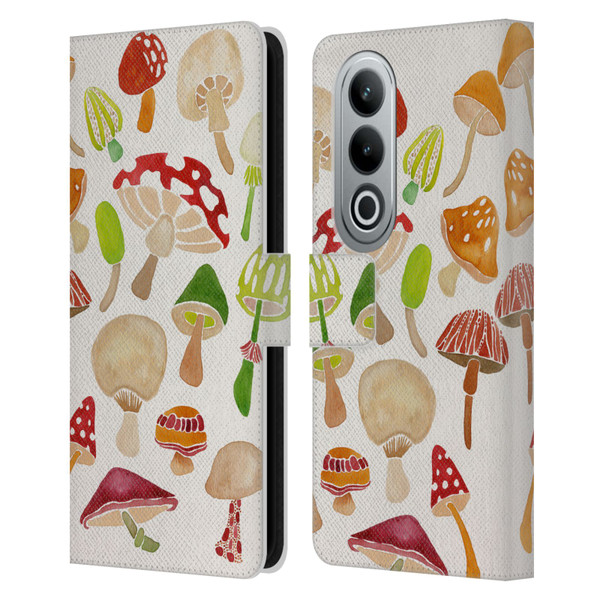 Cat Coquillette Nature Mushrooms Leather Book Wallet Case Cover For OPPO OnePlus Ace 3V 5G