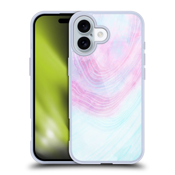 Alyn Spiller Marble Pastel Soft Gel Case for Apple iPhone 16