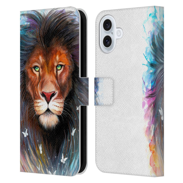 Pixie Cold Cats Sacred King Leather Book Wallet Case Cover For Apple iPhone 16 Plus