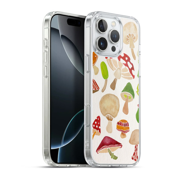 Cat Coquillette Nature Mushrooms Soft Gel Case for Apple iPhone 16 Pro Max & MagSafe
