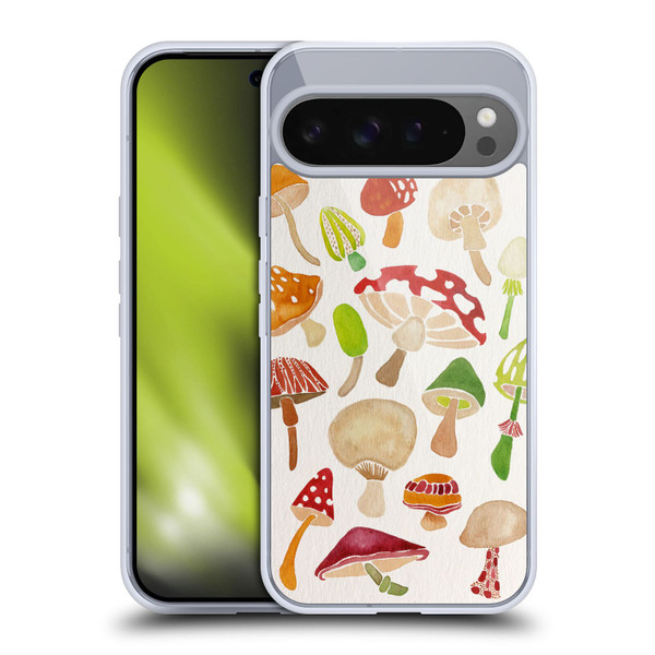 Cat Coquillette Nature Mushrooms Soft Gel Case for Google Pixel 9 Pro XL