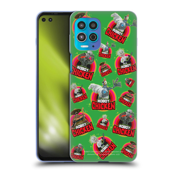 Robot Chicken Graphics Icons Soft Gel Case for Motorola Moto G100