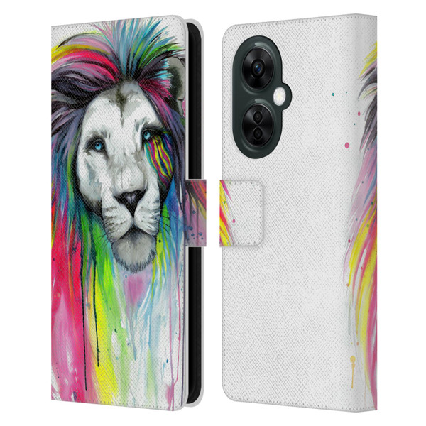 Pixie Cold Cats Rainbow Mane Leather Book Wallet Case Cover For OnePlus Nord CE 3 Lite 5G