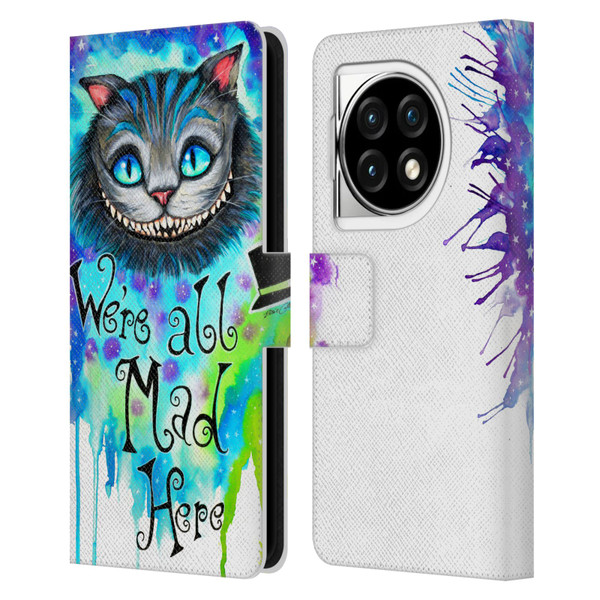 Pixie Cold Cats We Are All Mad Here Leather Book Wallet Case Cover For OPPO OnePlus Ace 3 5G