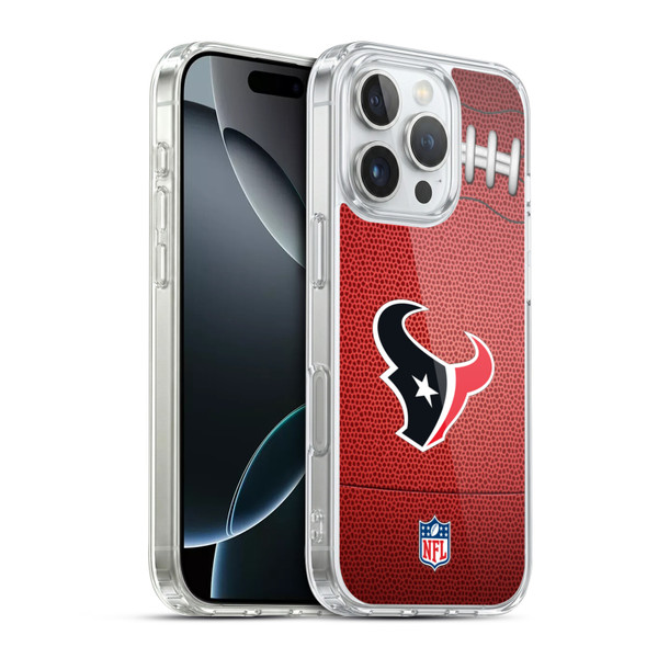 NFL Houston Texans Graphics Football Soft Gel Case for Apple iPhone 16 Pro & MagSafe