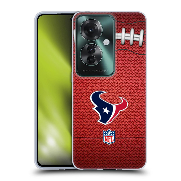 NFL Houston Texans Graphics Football Soft Gel Case for OPPO Reno11 F 5G / F25 Pro 5G