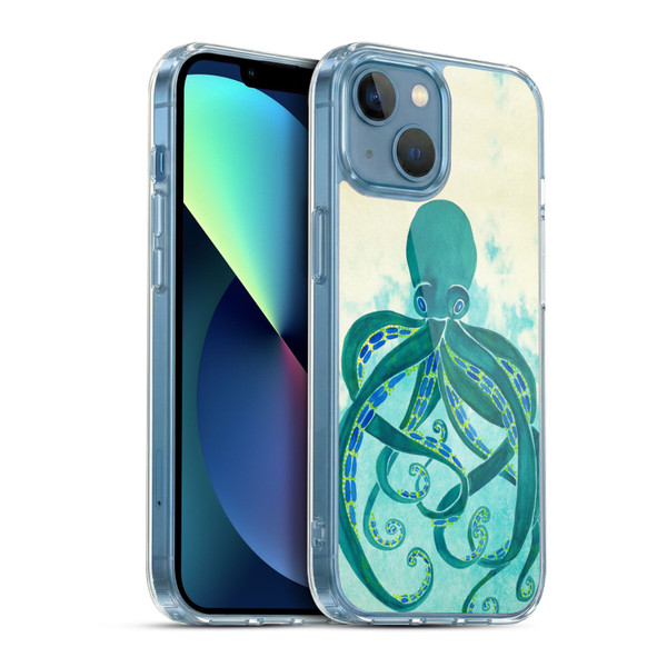 Cat Coquillette Sea Octopus Soft Gel Case for Apple iPhone 13 Mini & MagSafe