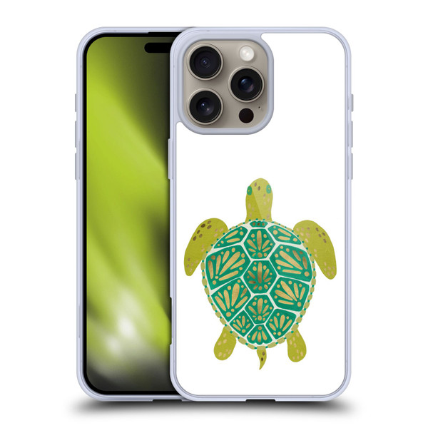 Cat Coquillette Sea Turtle Green Soft Gel Case for Apple iPhone 16 Pro Max