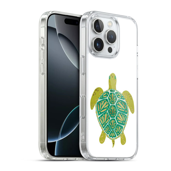 Cat Coquillette Sea Turtle Green Soft Gel Case for Apple iPhone 16 Pro & MagSafe