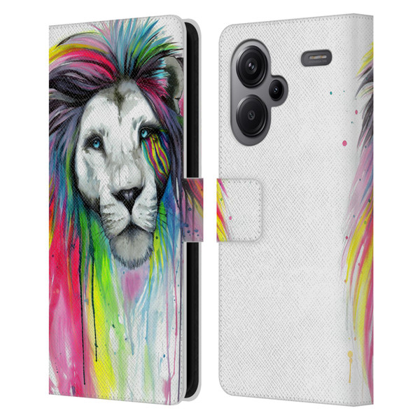 Pixie Cold Cats Rainbow Mane Leather Book Wallet Case Cover For Xiaomi Redmi Note 13 Pro Plus 5G