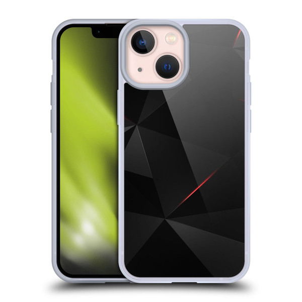 Alyn Spiller Tectonic Red Soft Gel Case for Apple iPhone 13 Mini