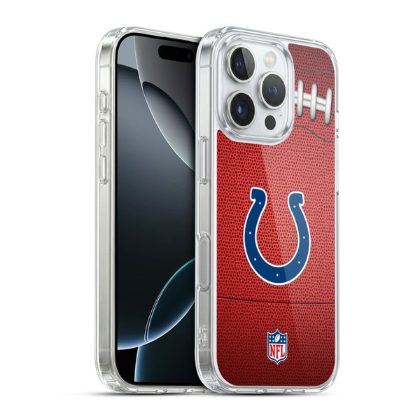 NFL Indianapolis Colts Graphics Football Soft Gel Case for Apple iPhone 16 Pro & MagSafe