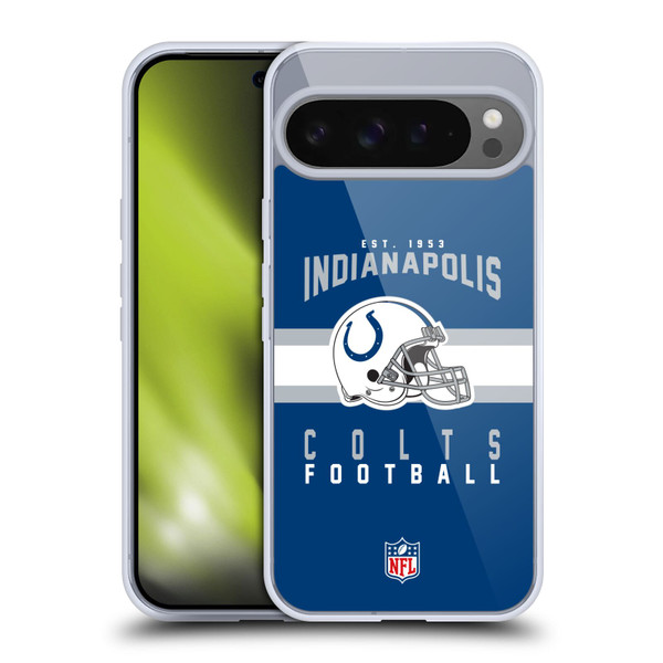 NFL Indianapolis Colts Graphics Helmet Typography Soft Gel Case for Google Pixel 9 Pro XL