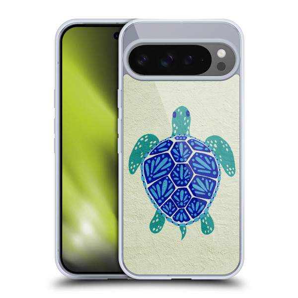 Cat Coquillette Sea Turtle Blue Soft Gel Case for Google Pixel 9 Pro XL