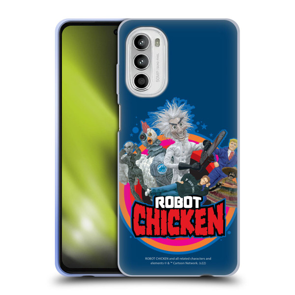 Robot Chicken Graphics Characters Soft Gel Case for Motorola Moto G52