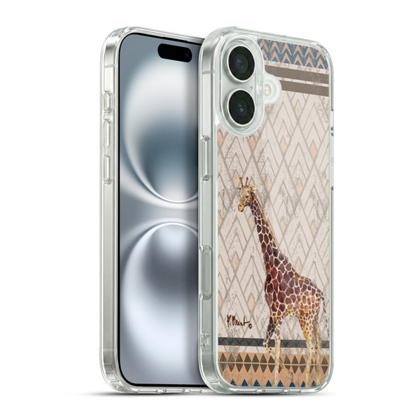 Paul Brent Animals Tribal Giraffe Soft Gel Case for Apple iPhone 16 Plus & MagSafe