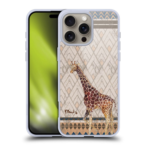 Paul Brent Animals Tribal Giraffe Soft Gel Case for Apple iPhone 16 Pro Max