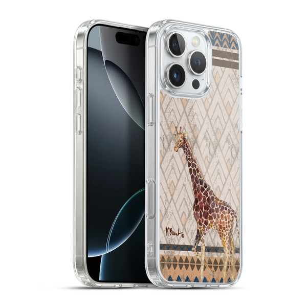 Paul Brent Animals Tribal Giraffe Soft Gel Case for Apple iPhone 16 Pro Max & MagSafe