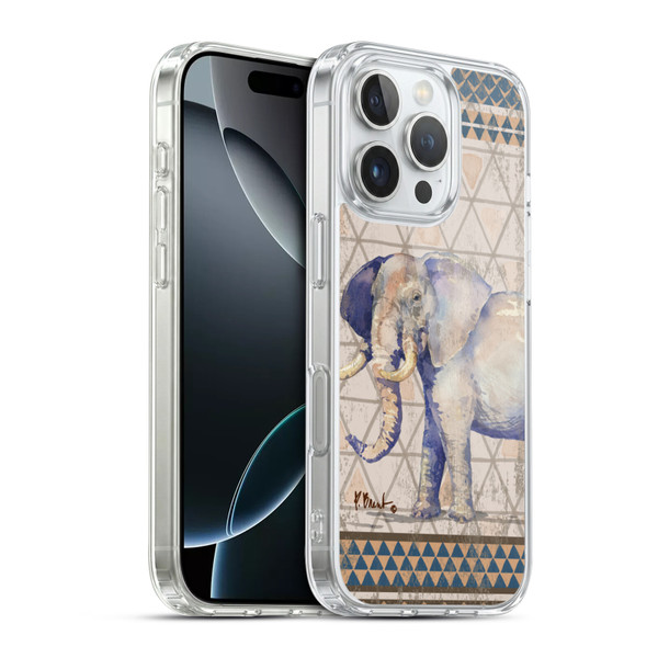 Paul Brent Animals Tribal Elephant Soft Gel Case for Apple iPhone 16 Pro & MagSafe