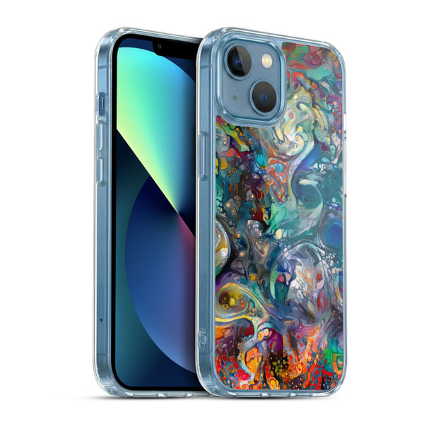 Cosmo18 Jupiter Fantasy Bloom Soft Gel Case for Apple iPhone 13 Mini & MagSafe