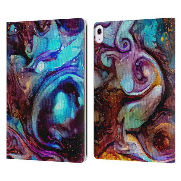 Cosmo18 Jupiter Fantasy Indigo Leather Book Wallet Case Cover For Apple iPad Air 13 2024