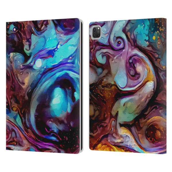 Cosmo18 Jupiter Fantasy Indigo Leather Book Wallet Case Cover For Apple iPad Pro 13 M4 2024