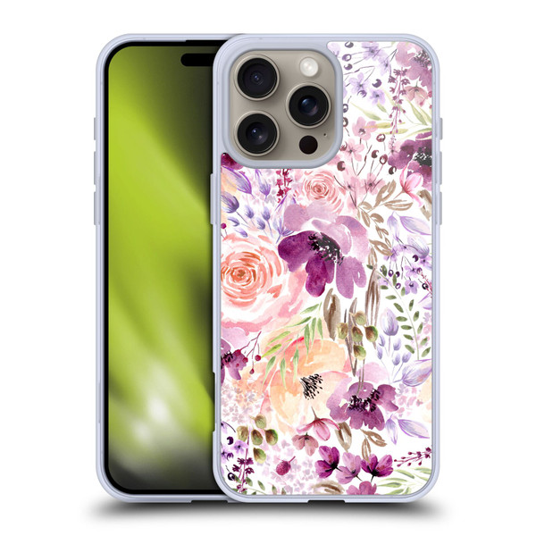 Anis Illustration Bloomers Floral Chaos Soft Gel Case for Apple iPhone 16 Pro Max