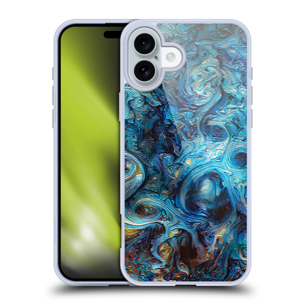 Cosmo18 Jupiter Fantasy Blue Soft Gel Case for Apple iPhone 16 Plus