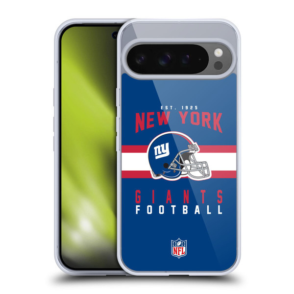 NFL New York Giants Graphics Helmet Typography Soft Gel Case for Google Pixel 9 Pro XL