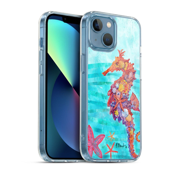 Paul Brent Coastal Seahorse Soft Gel Case for Apple iPhone 13 Mini & MagSafe