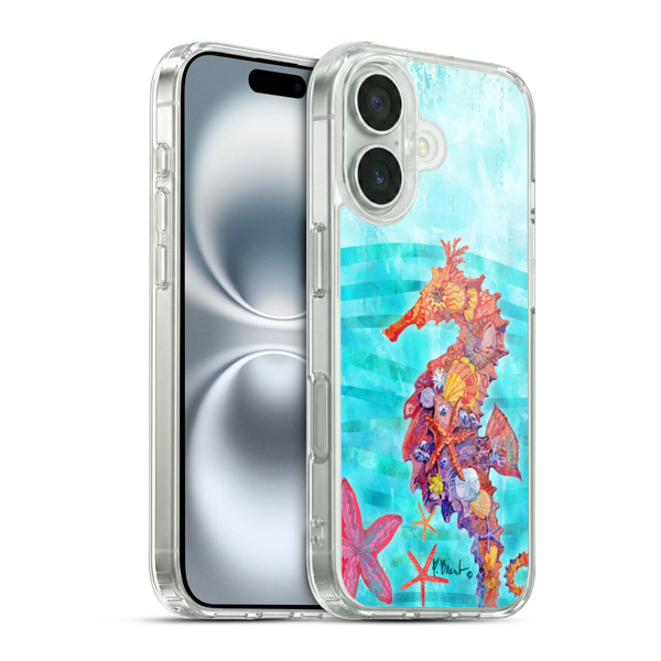 Paul Brent Coastal Seahorse Soft Gel Case for Apple iPhone 16 & MagSafe