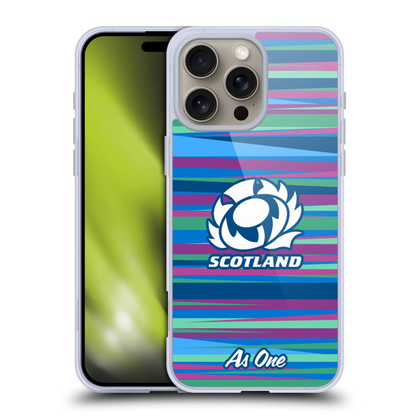 Scotland Rugby Graphics Training Pattern Soft Gel Case for Apple iPhone 16 Pro Max