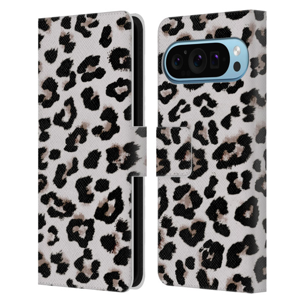 Anis Illustration Graphics Feline Leather Book Wallet Case Cover For Google Pixel 9 / Pixel 9 Pro