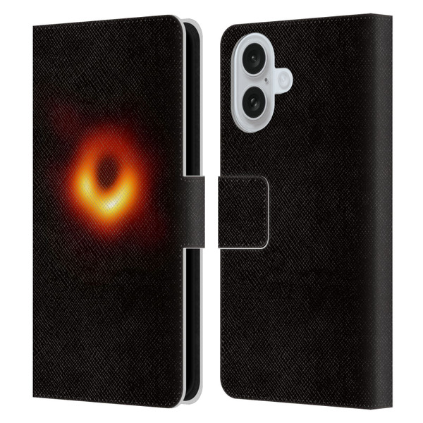 Cosmo18 Space 2 Black Hole Leather Book Wallet Case Cover For Apple iPhone 16