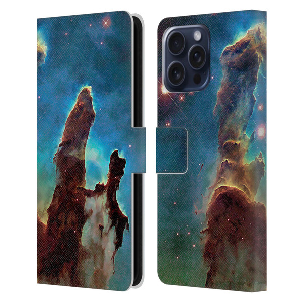 Cosmo18 Space 2 Nebula's Pillars Leather Book Wallet Case Cover For Apple iPhone 16 Pro Max